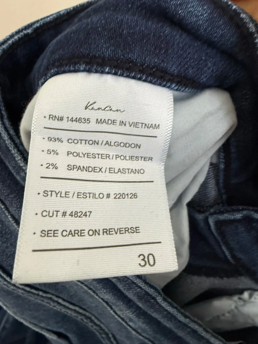 KANCAN Womens 30 Medium Wash High Rise Stretch Skinny Ankle Jeans G12 - Picture 5 of 6